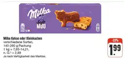 nah & gut Milka kekse oder kleinkuchen Angebot