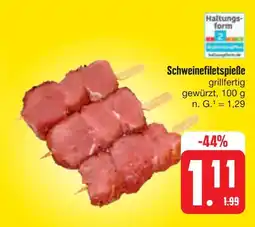 E-Center Schweinefiletspieße Angebot