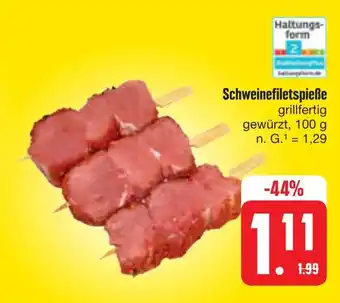 E-Center Schweinefiletspieße Angebot