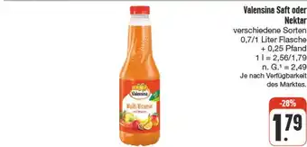 nah & gut Valensina saft oder nektar Angebot