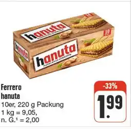 nah & gut Ferrero hanuta Angebot