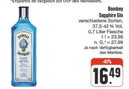 nah & gut Bombay sapphire gin Angebot