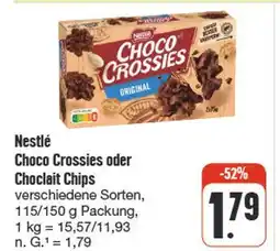 nah & gut Nestlé choco crossies oder choclait chips Angebot