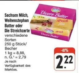 nah & gut Sachsen milch weihenstephan butter oder die streichzarte Angebot