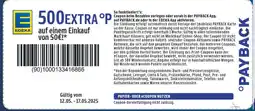 diska Edeka 500 extra °p auf einem einkauf von 50€! Angebot