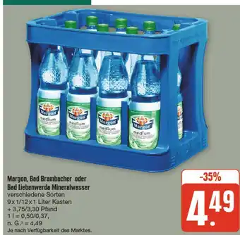 nah & gut Margon, bad brambacher oder bad liebenwerda mineralwasser Angebot