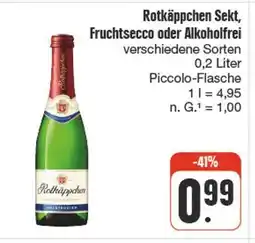 nah & gut Rotkäppchen sekt, fruchtsecco oder alkoholfrei Angebot