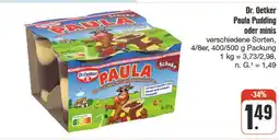 nah & gut Dr. oetker paula pudding oder minis Angebot