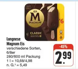 nah & gut Langnese magnum eis Angebot