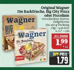 Marktkauf Wagner die backfrische, big city pizza oder piccolinis Angebot