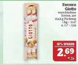 Marktkauf Ferrero giotto Angebot