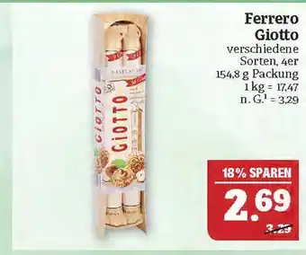 Marktkauf Ferrero giotto Angebot