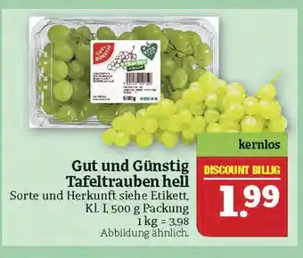 Marktkauf Gut und günstig tafeltrauben hell Angebot