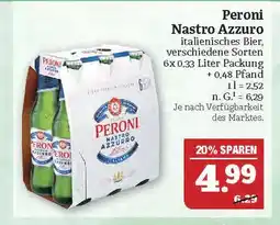 Marktkauf Peroni nastro azzuro Angebot