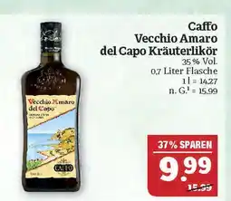 Marktkauf Caffo vecchio amaro del capo kräuterlikör Angebot