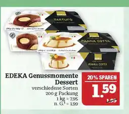 Marktkauf Edeka genussmomente dessert Angebot