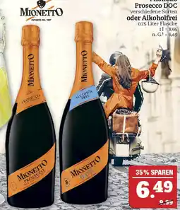 Marktkauf Mionetto prosecco doc oder alkoholfrei Angebot