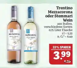Marktkauf Mezzacorona trentino mezzacorona oder stemmari wein Angebot