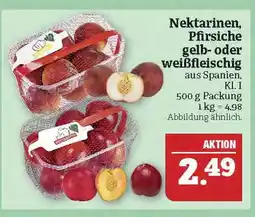 Marktkauf Nektarinen, pfirsiche gelb- oder weißfleischig Angebot