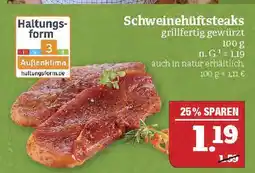 Marktkauf Haltungsform schweinehüftsteaks Angebot