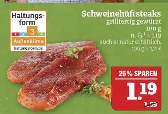 Marktkauf Haltungsform schweinehüftsteaks Angebot