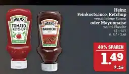 Marktkauf Heinz feinkostsauce, ketchup oder mayonnaise Angebot