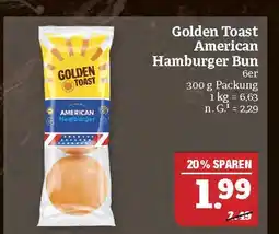 Marktkauf Golden toast american hamburger bun 6er Angebot