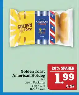 Marktkauf Golden toast american hotdog Angebot