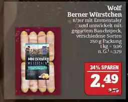 Marktkauf Wolf berner würstchen Angebot