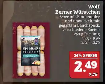 Marktkauf Wolf berner würstchen Angebot