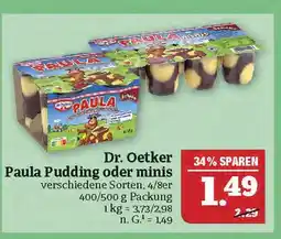 Marktkauf Dr. oetker paula pudding oder minis Angebot