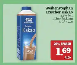 Marktkauf Weihenstephan frischer kakao Angebot