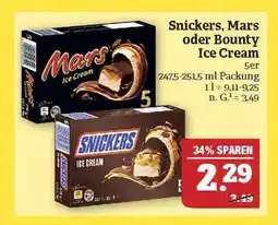 Marktkauf Snickers, mars snickers oder mars ice cream Angebot