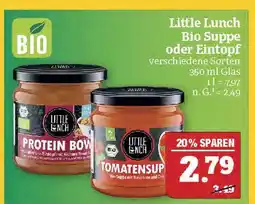 Marktkauf Little lunch bio suppe oder eintopf Angebot