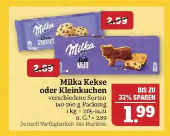 Marktkauf Milka kekse oder kleinkuchen Angebot