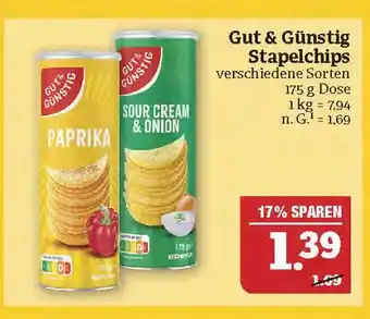 Marktkauf Gut & günstig stapelchips Angebot