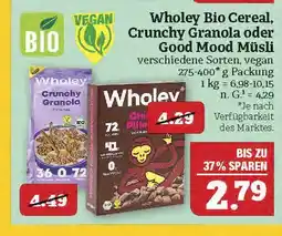 Marktkauf Wholey bio cereal, crunchy granola oder good mood müsli Angebot