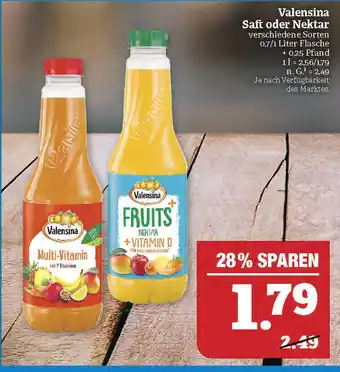 Marktkauf Valensina saft oder nektar Angebot