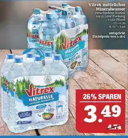 Marktkauf Vitrex vitrex natürliches mineralwasser Angebot