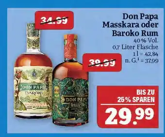 Marktkauf Don papa masskara oder baroko rum Angebot
