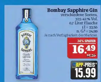 Marktkauf Bombay sapphire bombay sapphire gin Angebot