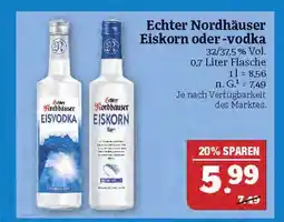 Marktkauf Echter nordhäuser eiskorn oder -vodka Angebot