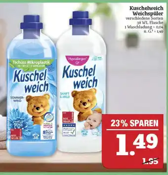 Marktkauf Kuschelweich weichspüler Angebot