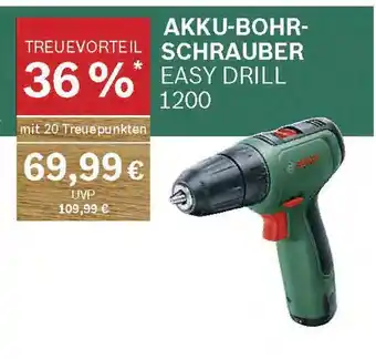 Marktkauf Bosch akku-bohrschrauber easy drill 1200 Angebot