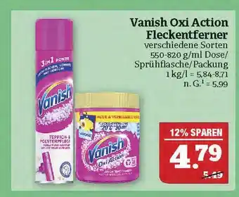 Marktkauf Vanish oxi action fleckentferner Angebot