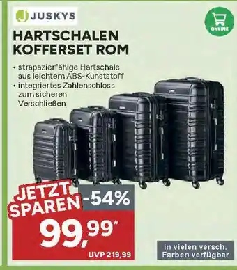 Marktkauf Juskys hartschalen kofferset rom Angebot