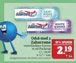 Marktkauf Odol-med 3 zahncreme Angebot