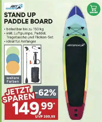 Marktkauf Artsport stand up paddle board Angebot