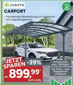 Marktkauf Juskys carport Angebot