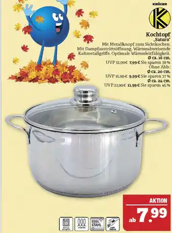 Marktkauf Krüger kochtopf „saturn“ Angebot